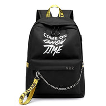 Load image into Gallery viewer, USB Hip Hop Ladies Backpack Off Fashion White Women Bags High Quality Large